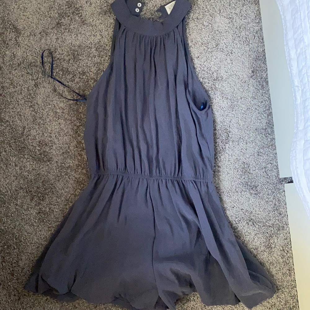 Medium Blue halter top romper!